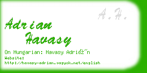 adrian havasy business card